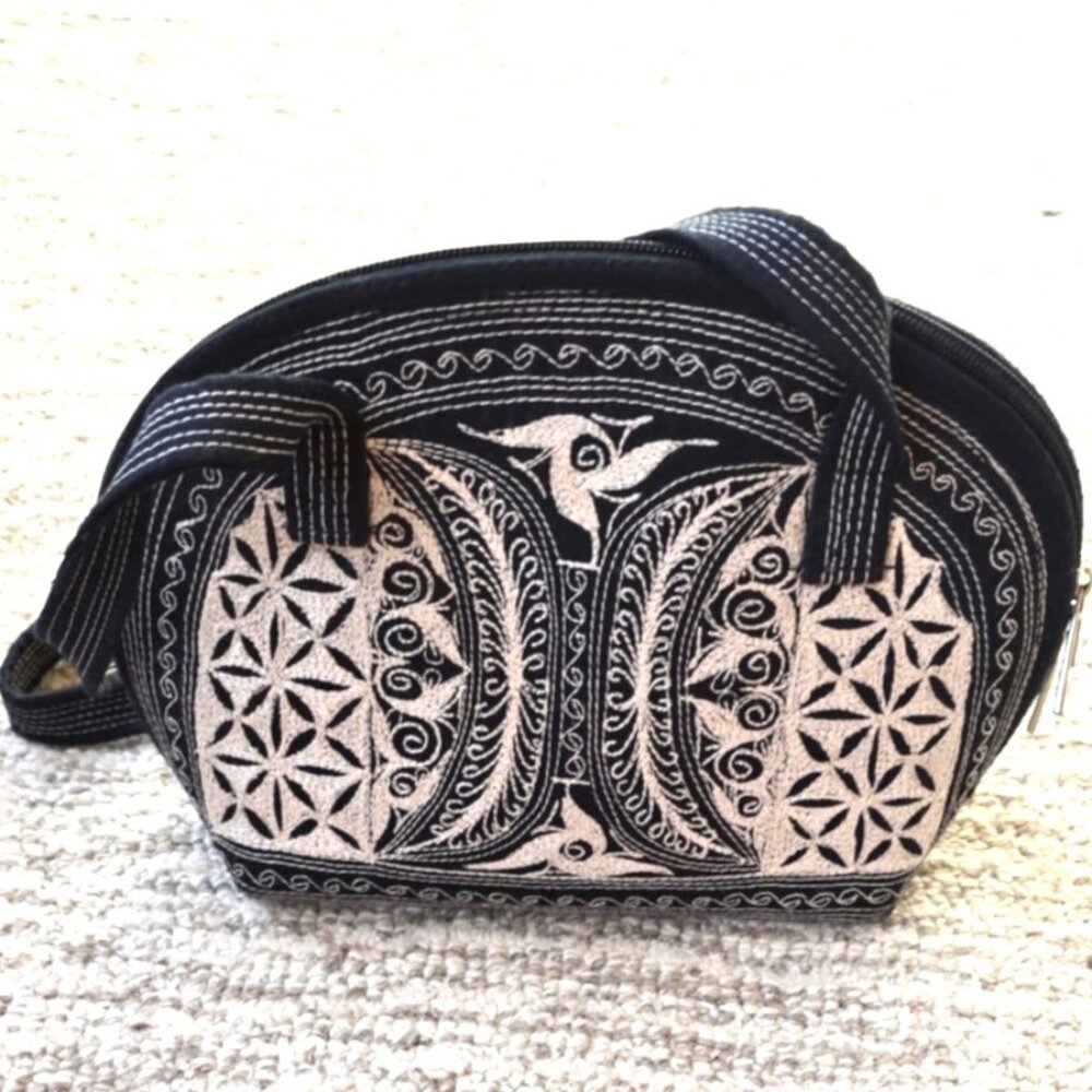 Embroidered Indonesian shoulder bag